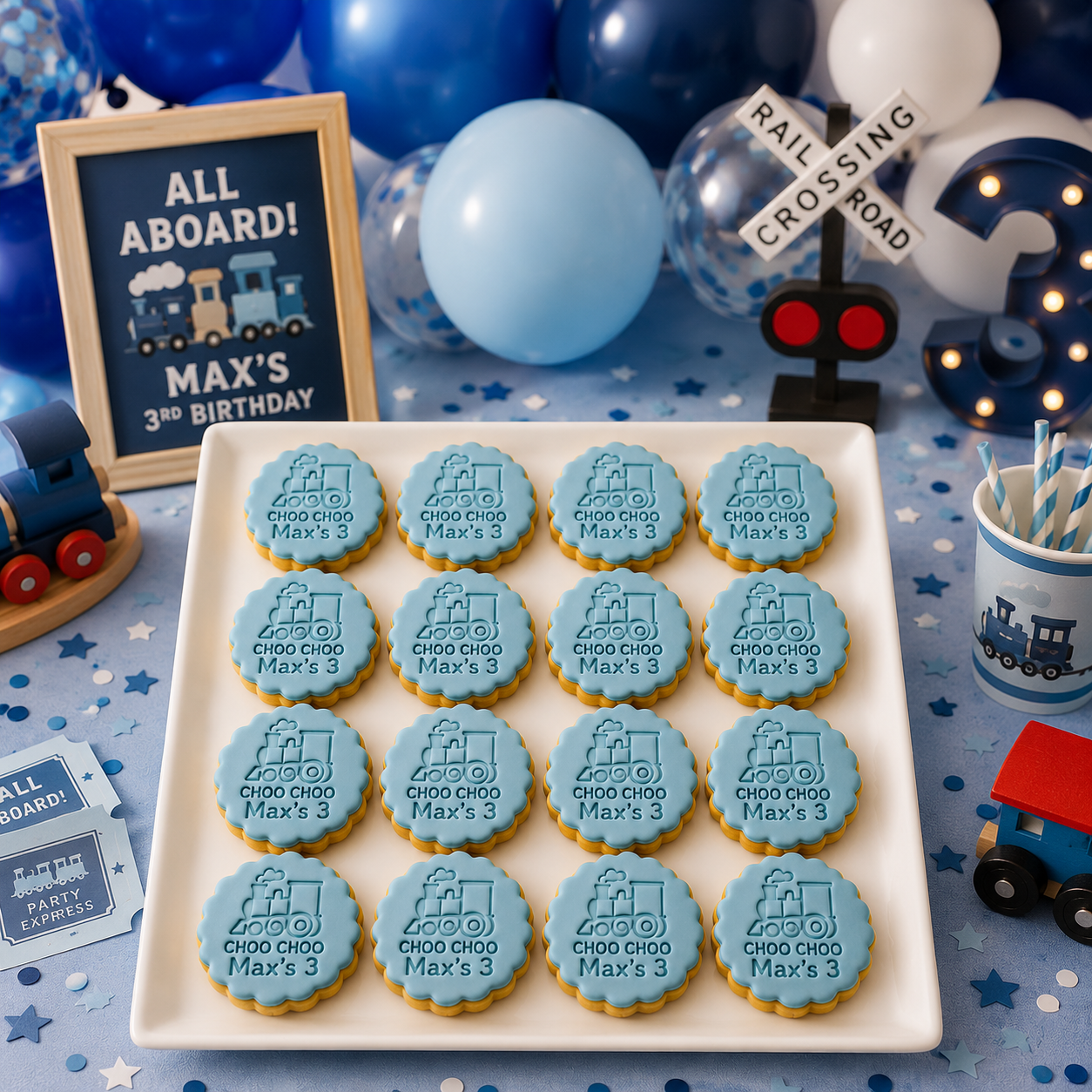 Personalised Fondant Biscuits